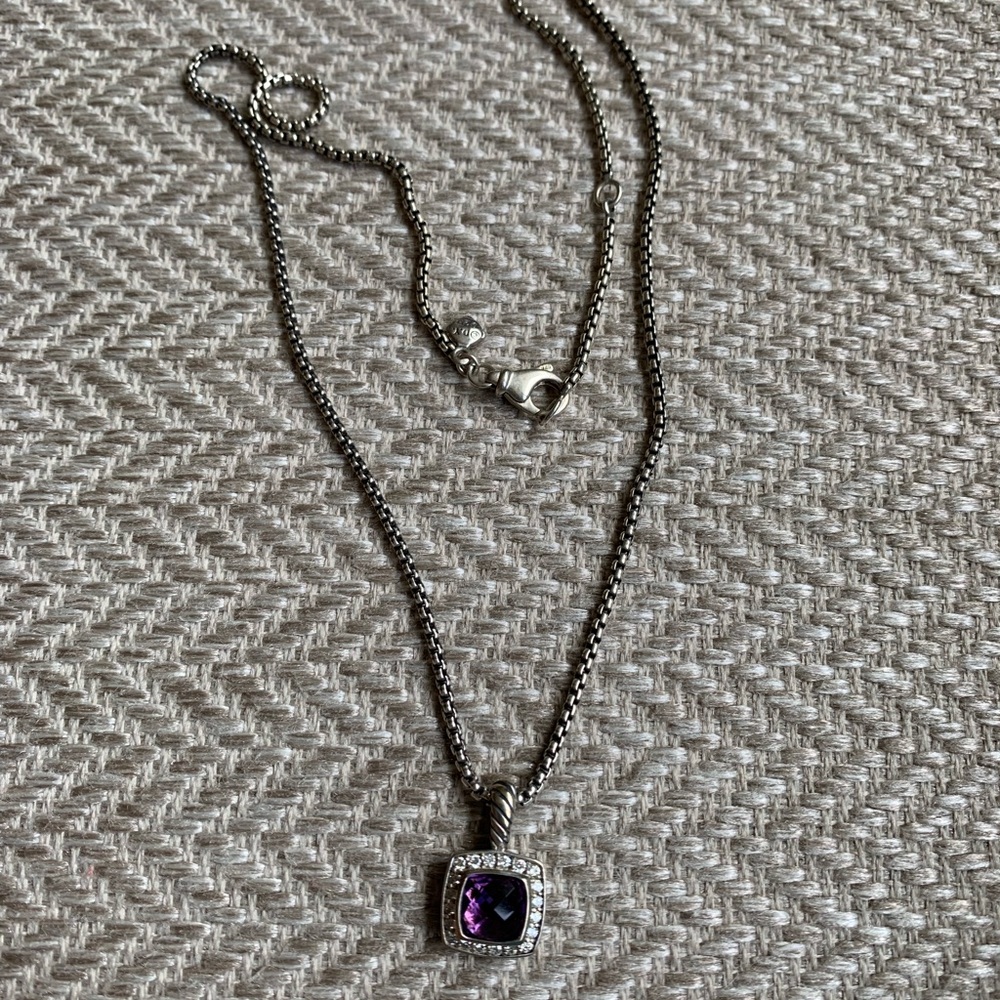 David Yurman Petite Albion Amethyst Necklace